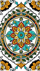 Mandala floral art design