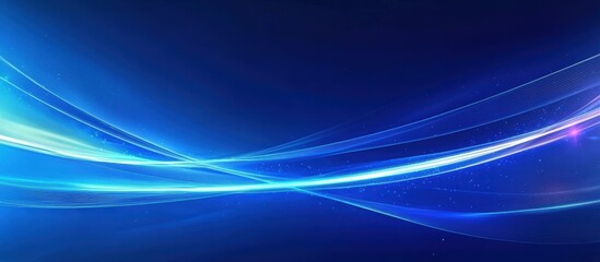 Abstract blue and white waves