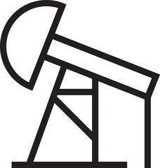 Oil Drilling Derrick Icon
