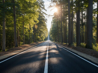 Fototapeta premium The Journey to Success, Road to Achievement