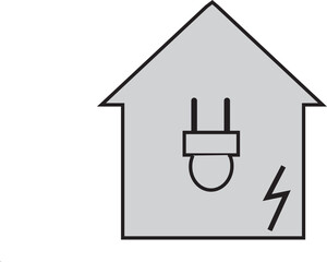 Electric home symbol