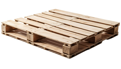 wooden pallet isolated white  png background 