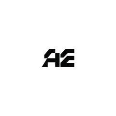 Obraz premium AE monogram logo design letter text name symbol monochrome logotype alphabet character simple logo