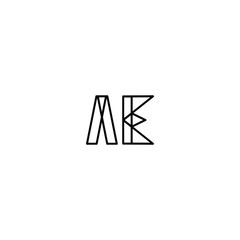 AE monogram logo design letter text name symbol monochrome logotype alphabet character simple logo
