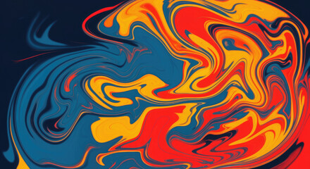 Fototapeta premium Abstract swirl liquid background with mix colors and distortion effect.