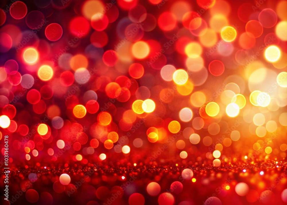 Poster bokeh abstract background in red color - vibrant texture for creative projects and designs