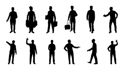 hotel boy vector set