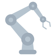 Robotic Arm  Icon Element For Design