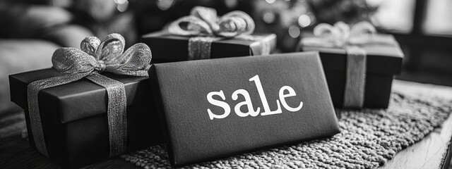 gift boxes with the inscription sale.