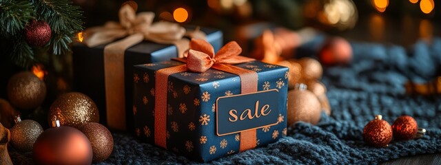 gift boxes with the inscription sale.