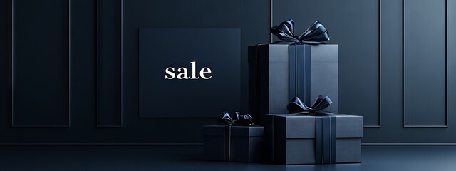 gift boxes with the inscription sale.