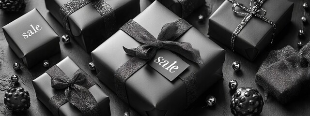 gift boxes with the inscription sale.