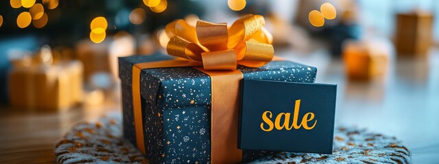 gift boxes with the inscription sale.