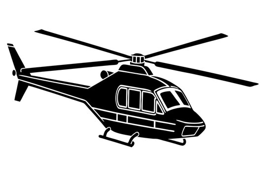 recommend clip art: helicopter silhouette vector illustration