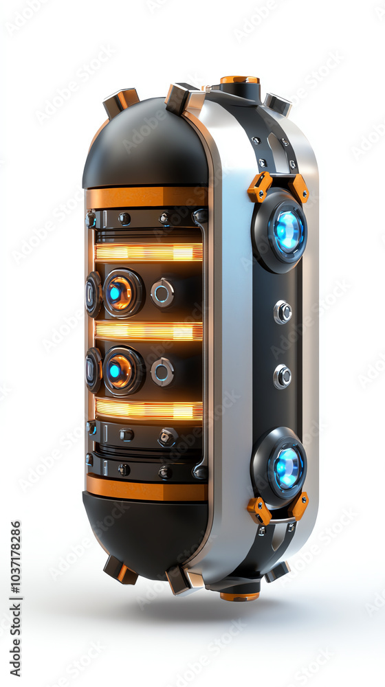 Poster futuristic power core a sleek design for advanced technology applications