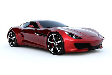 Sleek red sports car a fusion of design and power for automotive enthusiasts