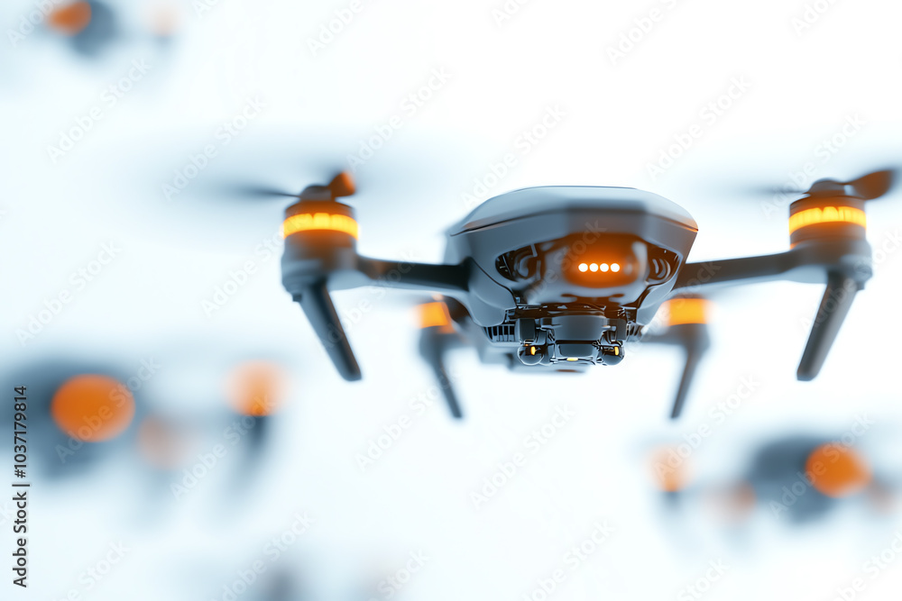 Poster exploring the future of aerial technology the rise of drones in modern applications