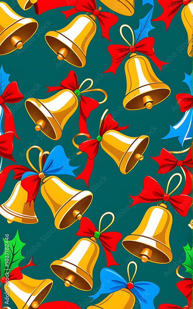 Poster colorful christmas bells simple vector design available use icon graphics projects instantly