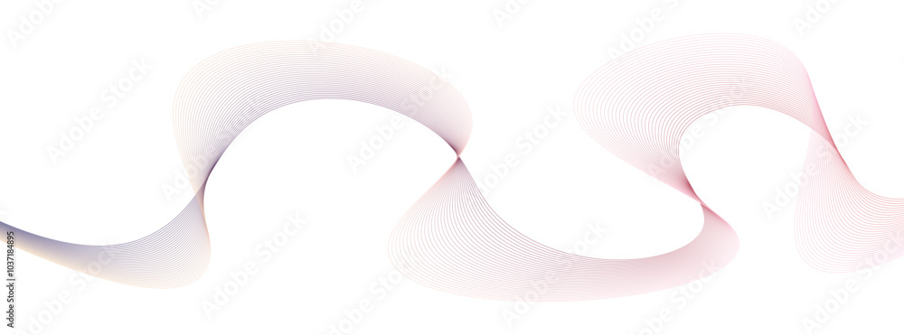 Aufkleber abstract flowing lines create a mesmerizing pattern in a soft gradient