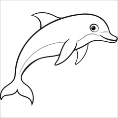 dolphin isolated on white