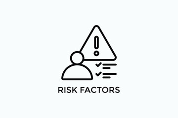Risk Factors Vector Icon Or Logo Illustration