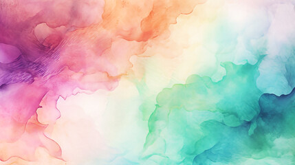 Abstract orange blue purple background in watercolor style