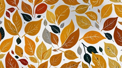 Abstract oil painting pattern in a small leave