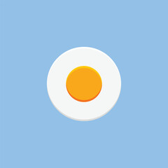 Fresh Fried Egg Logo template designs,Flat icon. egg logo vector illustration