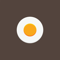 Fresh Fried Egg Logo template designs,Flat icon. egg logo vector illustration