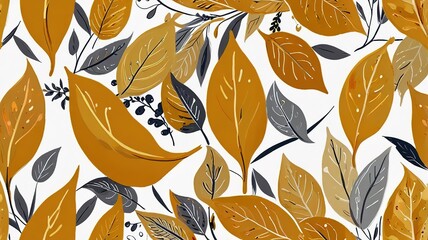 Abstract oil painting pattern in a small leave