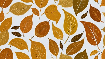 Abstract oil painting pattern in a small leave