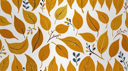 Abstract oil painting pattern in a small leave