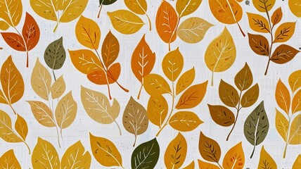 Abstract oil painting pattern in a small leave