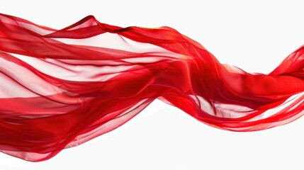 Flowing Red Fabric