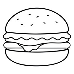 burger and fries