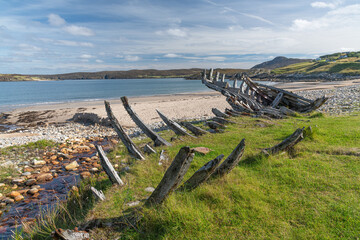 Talmine And Talmine Bay Sutherland Scotland In Summer The Wreck of The Shamrock A 19th Century Loop © Karl Allen Lugmayer