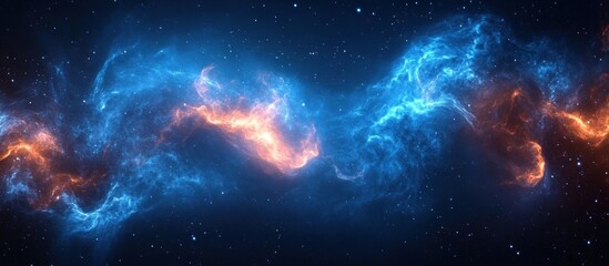 Obraz premium Cosmic Dance of Fire and Ice