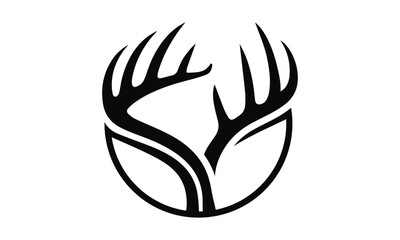 deer antler logo	
