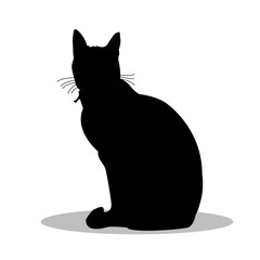 Bengal Cat silhouette illustration Design Bengal Cat silhouette icon