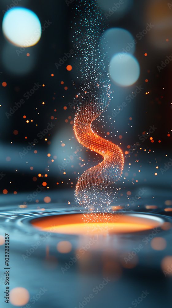 Poster captivating swirl of light and energy a stunning visual representation of dynamic motion and creativ