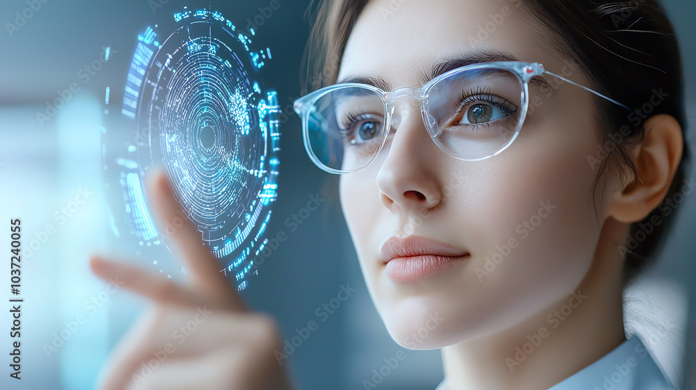 Poster exploring the future of technology the intersection of human interaction and digital innovation