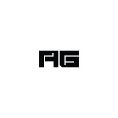 AG monogram logo design letter text name symbol monochrome logotype alphabet character simple logo