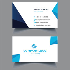 Corporate and clean Creative business card template. Vector Yellow business card design. Stationery design.