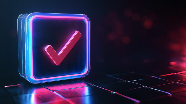 Checkbox certificate for service quality in business iso certification and quality guarantee concept 3d illustration, Ai