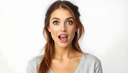 Gros plan visage de femme expressif