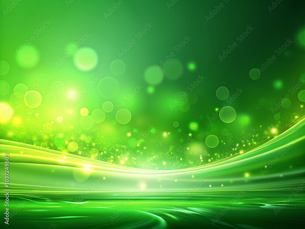 Aufkleber green neon abstract blurred gradient background in 4k resolution for creative projects and digital d