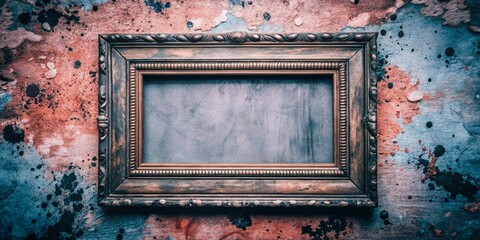 Naklejka premium Grungy Frame Template for Web Design and Advertising Use - Versatile Background for Mockups and Creative Projects