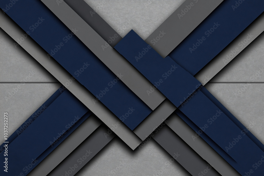 Aufkleber modern abstract design featuring intersecting geometric shapes in dark tones