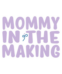 Retro, Pregnancy, Craft Design. T-shirt Design. Illustration