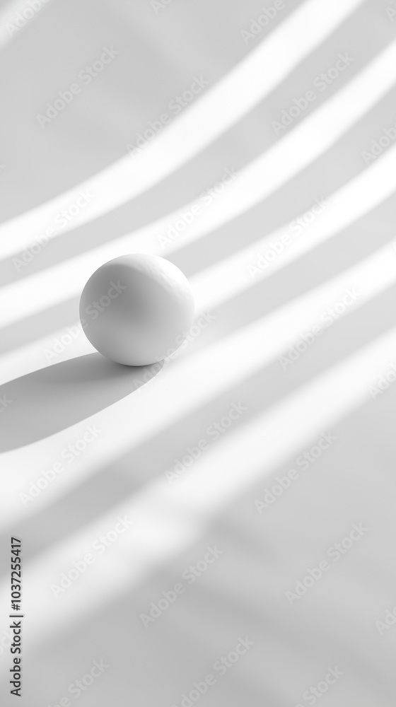 Poster vertical abstract minimalist background featuring soft neutral colors wall and a single geometric ci